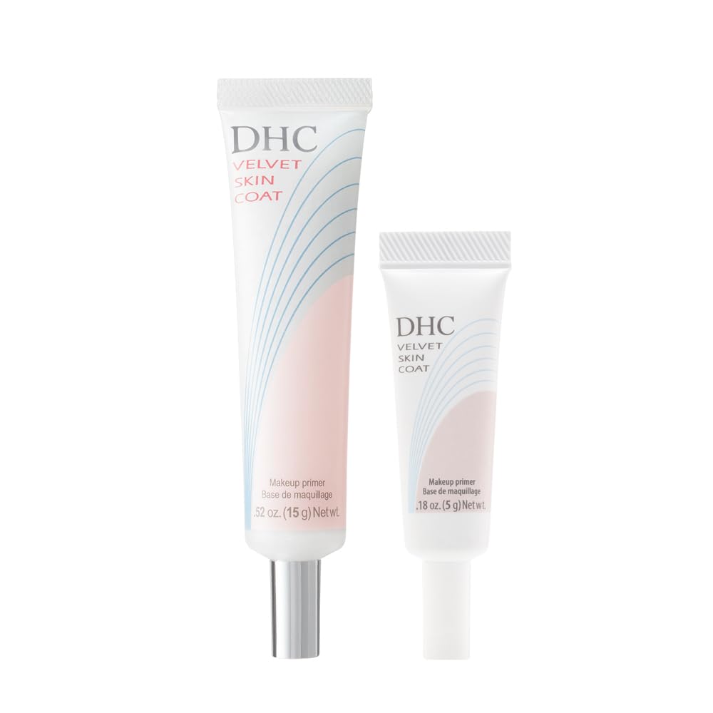 DHC Velvet Skin Coat Primer – Matte Finish, Clear Gel | Full Size + Travel Size