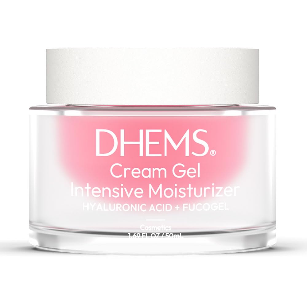 DHEMS Intensive Moisturizing Cream for Face – Hyaluronic Acid, Antioxidants & Hydration | All Skin Types 1.69 oz