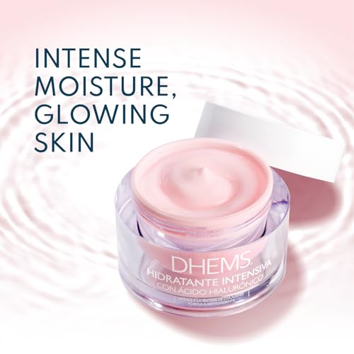 DHEMS Intensive Moisturizing Cream for Face – Hyaluronic Acid, Antioxidants & Hydration | All Skin Types 1.69 oz