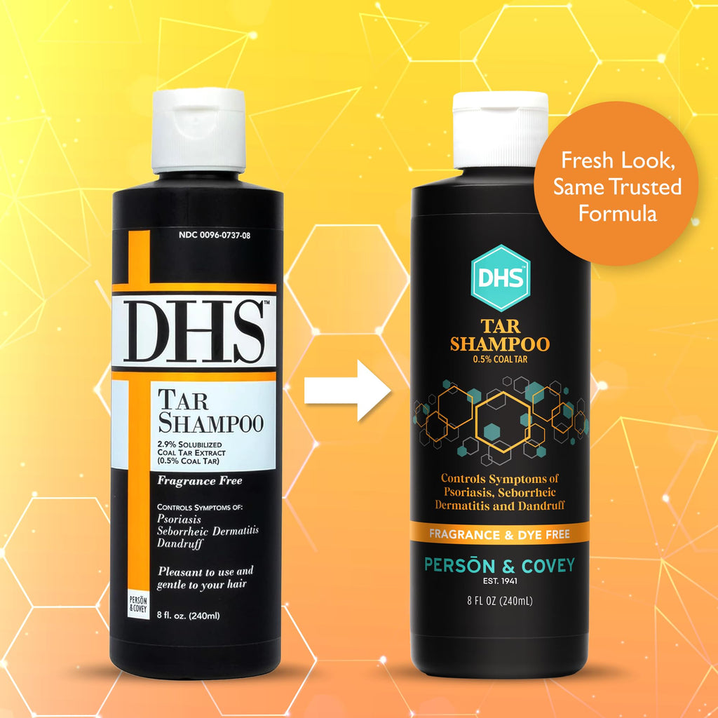 DHS Coal Tar Shampoo – Dandruff & Itchy Scalp Care for Men & Women, Unscented, 8 oz (Pack of 3)