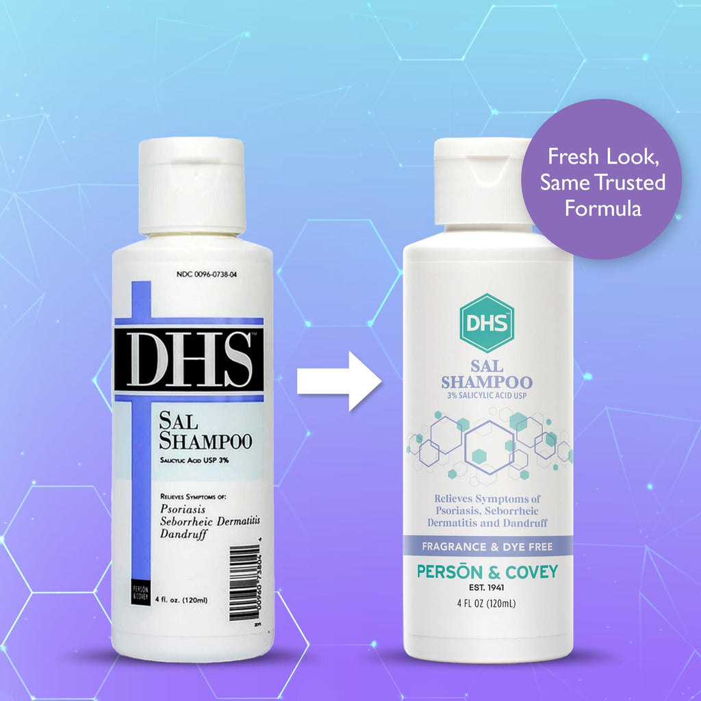 DHS SAL Shampoo – Maximum Strength Medicated Anti-Dandruff with Salicylic Acid (4oz)