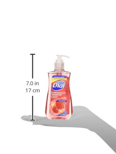 Dial Pomegranate & Tangerine Antibacterial Hand Soap with Moisturizer – Pack of 4 (7.5 oz bottles)