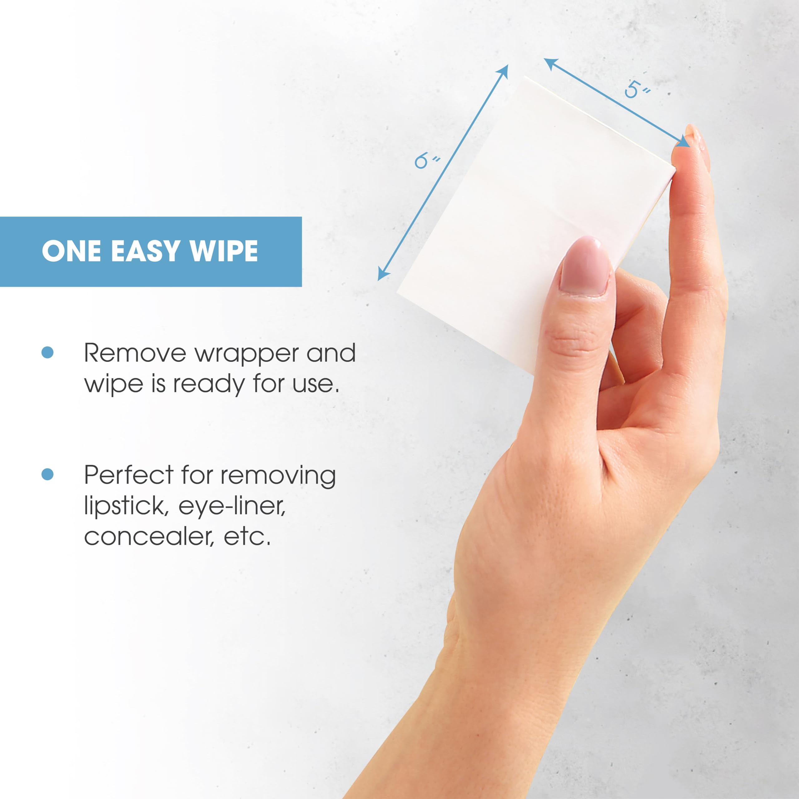 Diamond Wipes Makeup Remover Wipes – Alcohol-Free, Vitamin E, 250 Wipes
