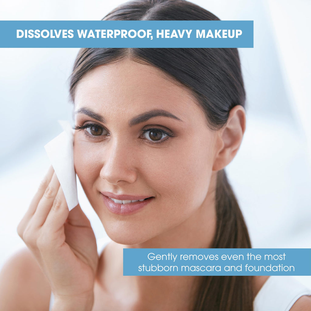 Diamond Wipes Makeup Remover Wipes – Alcohol-Free Facial Cleanser with Vitamin E | Case of 50
