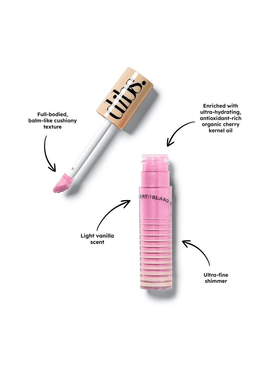 DIBS Go To Glossy Balm Lip Gloss Topper in Rock Candy – High Shine, Non-Sticky Crayon