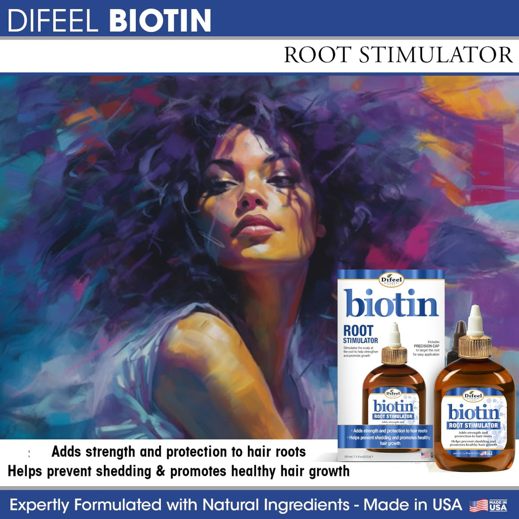 Difeel Biotin Root Stimulator – 7.1 Ounce Leave-In Root Treatment for Strength & Growth | Difeel