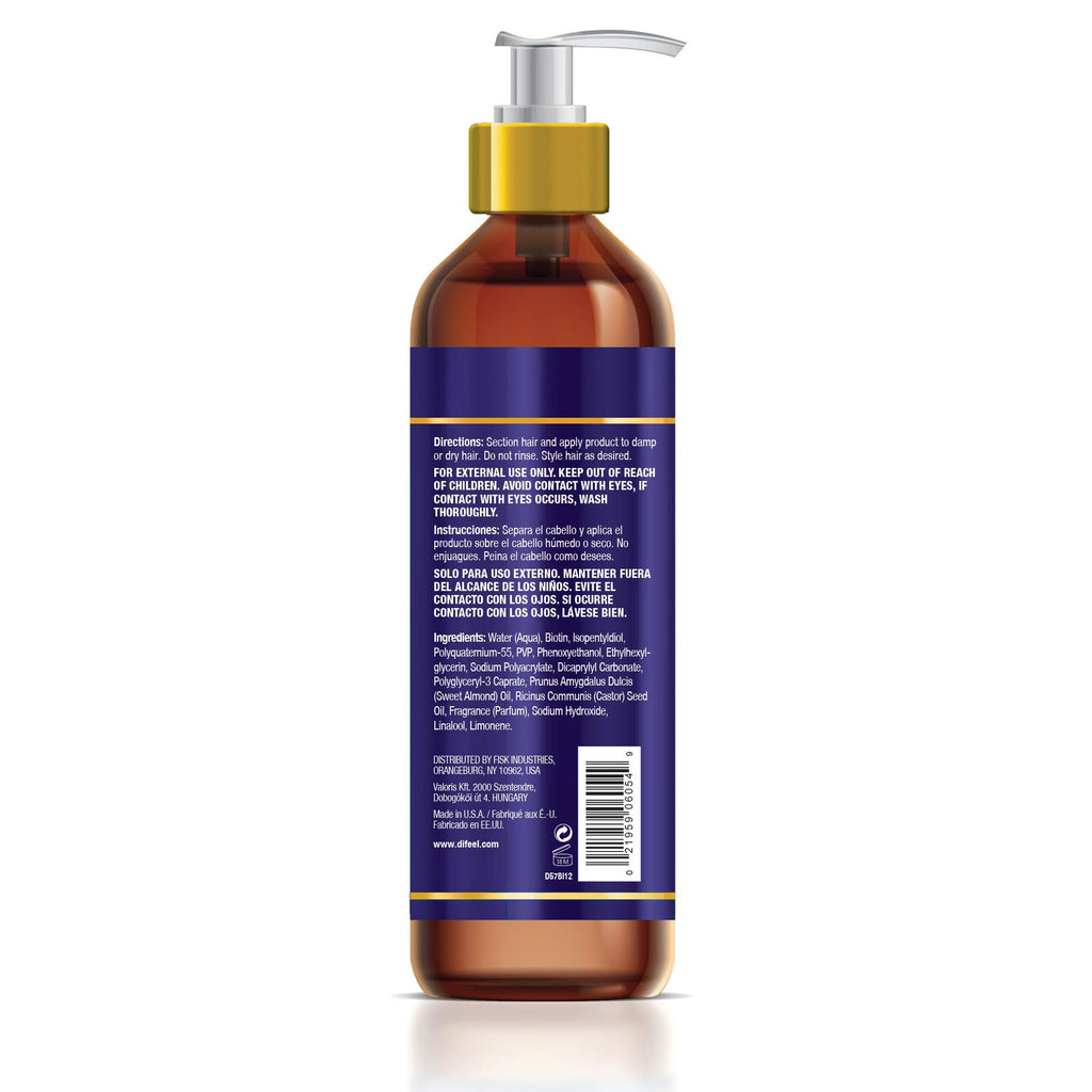 Difeel Biotin Styling Cream 12oz – Level 8 Flexible Hold for All Hair Types