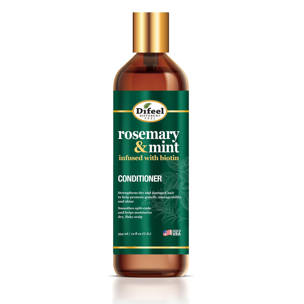 Difeel Elevated Rosemary Mint Hair Conditioner with Biotin – Strengthen Dry, Damaged Hair