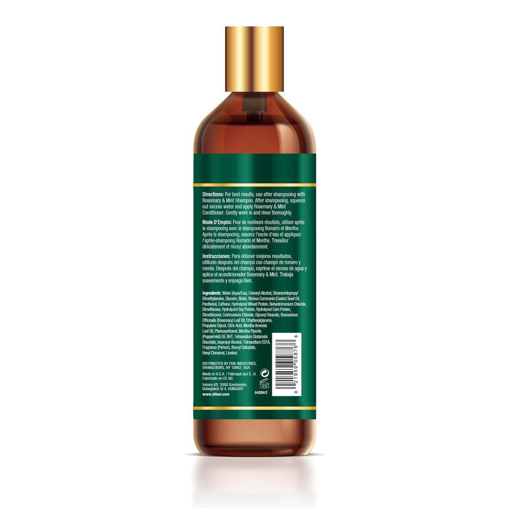 Difeel Elevated Rosemary Mint Hair Conditioner with Biotin – Strengthen Dry, Damaged Hair