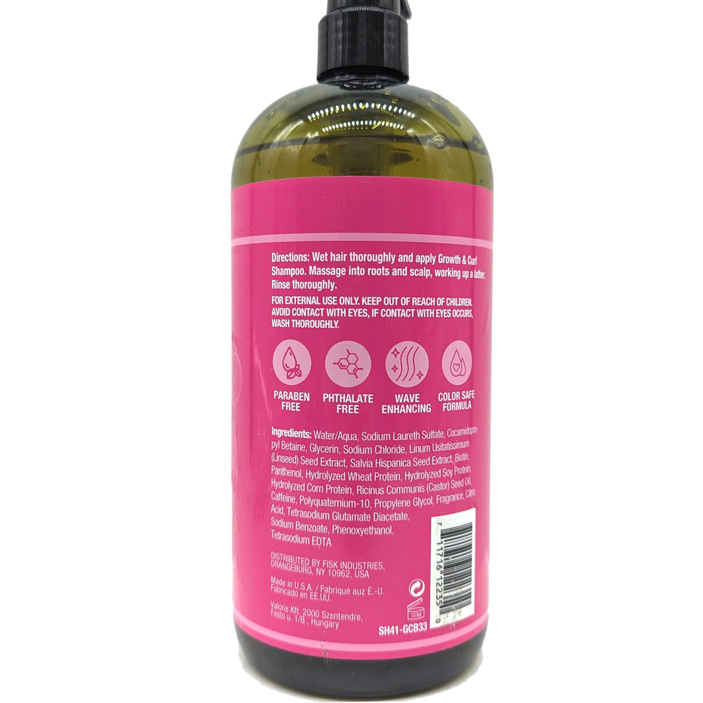 Difeel Growth & Curl Biotin Shampoo 33.8 oz – Curly Hair Growth & Defined Curls