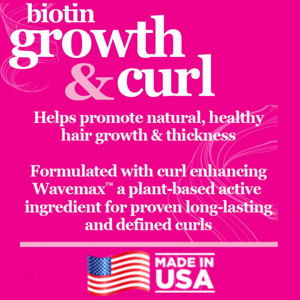 Difeel Growth & Curl Biotin Shampoo 33.8 oz – Curly Hair Growth & Defined Curls