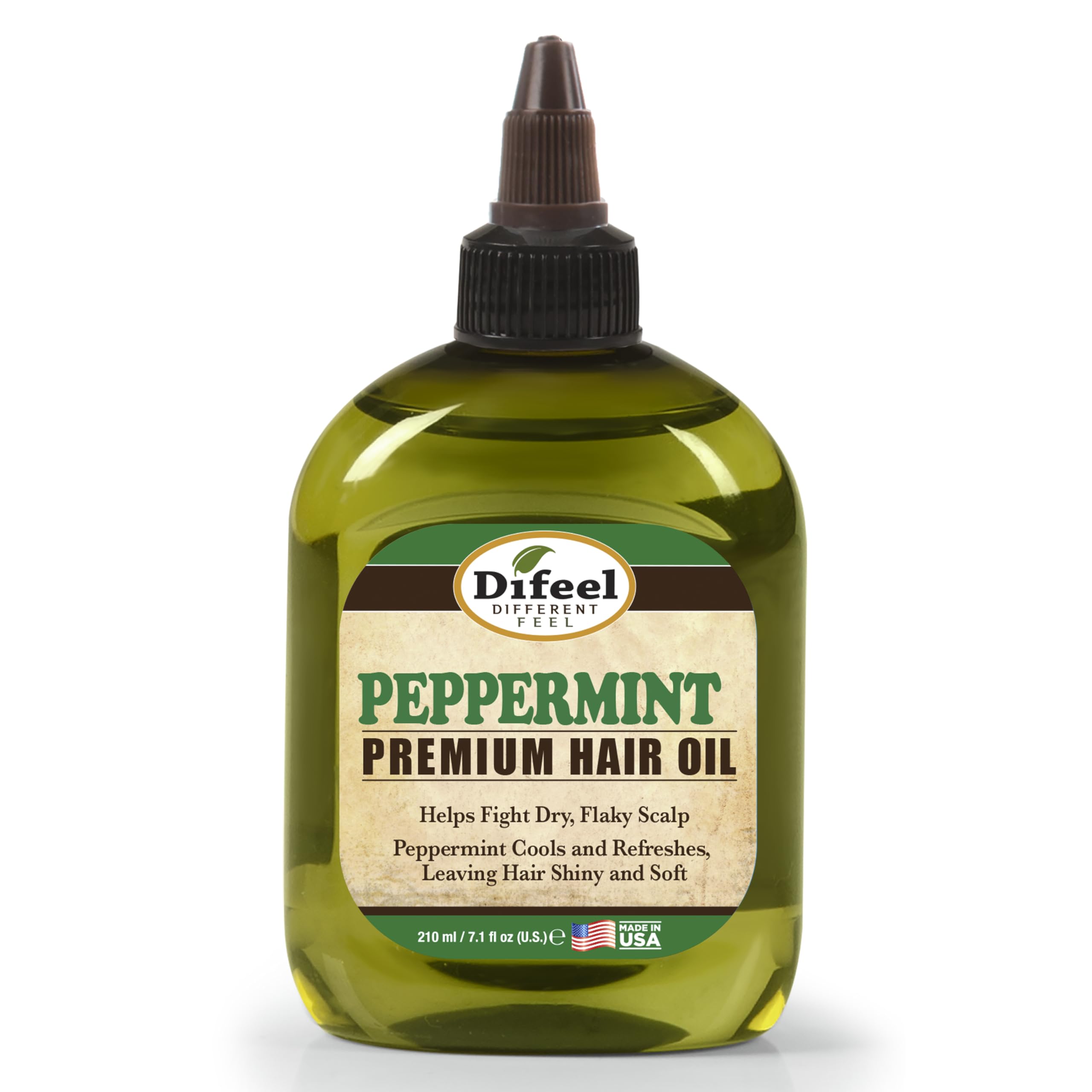 Difeel Premium Peppermint Hair Oil – 3 x 7.1 oz (USA Made, Clean Formula)