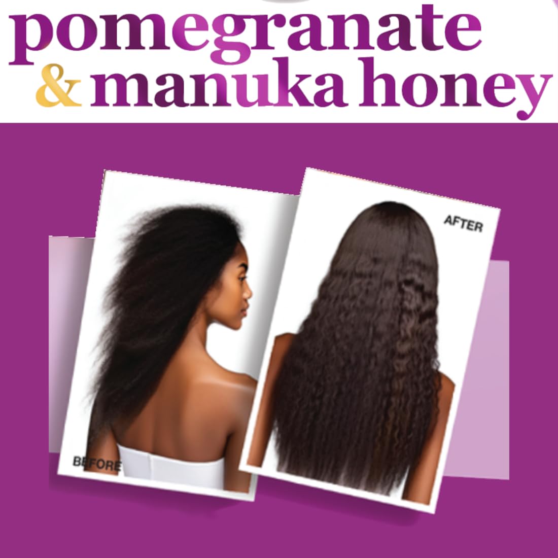 Difeel Pomegranate & Manuka Honey 4-Piece Hair Care Set – Shampoo, Conditioner, Leave-In Spray & Hair Oil