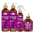 Difeel Pomegranate & Manuka Honey 4-Piece Hair Care Set – Shampoo, Conditioner, Leave-In Spray & Hair Oil