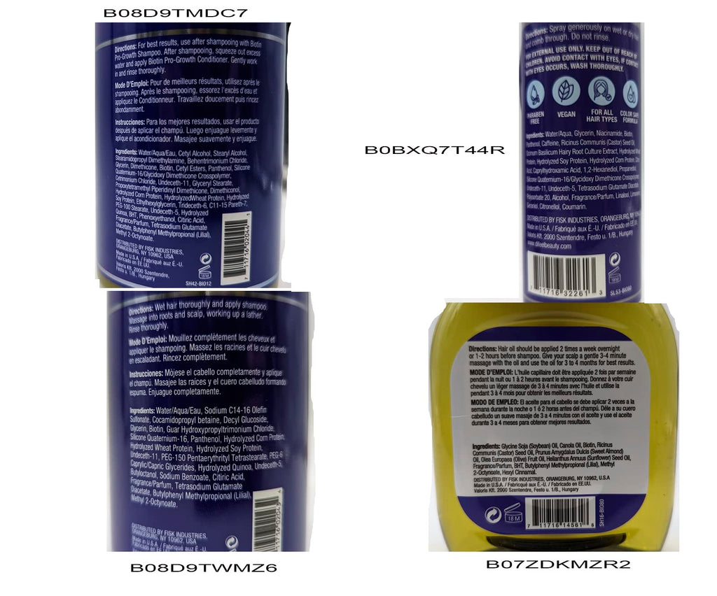 Difeel Biotin Pro-Growth 4-Step Regimen for Hair Growth – 4-Piece Set