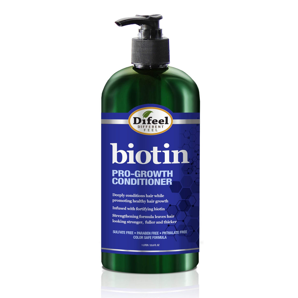 Difeel Pro-Growth Biotin Conditioner for Hair Growth | 33.8 oz | For Thinning Hair