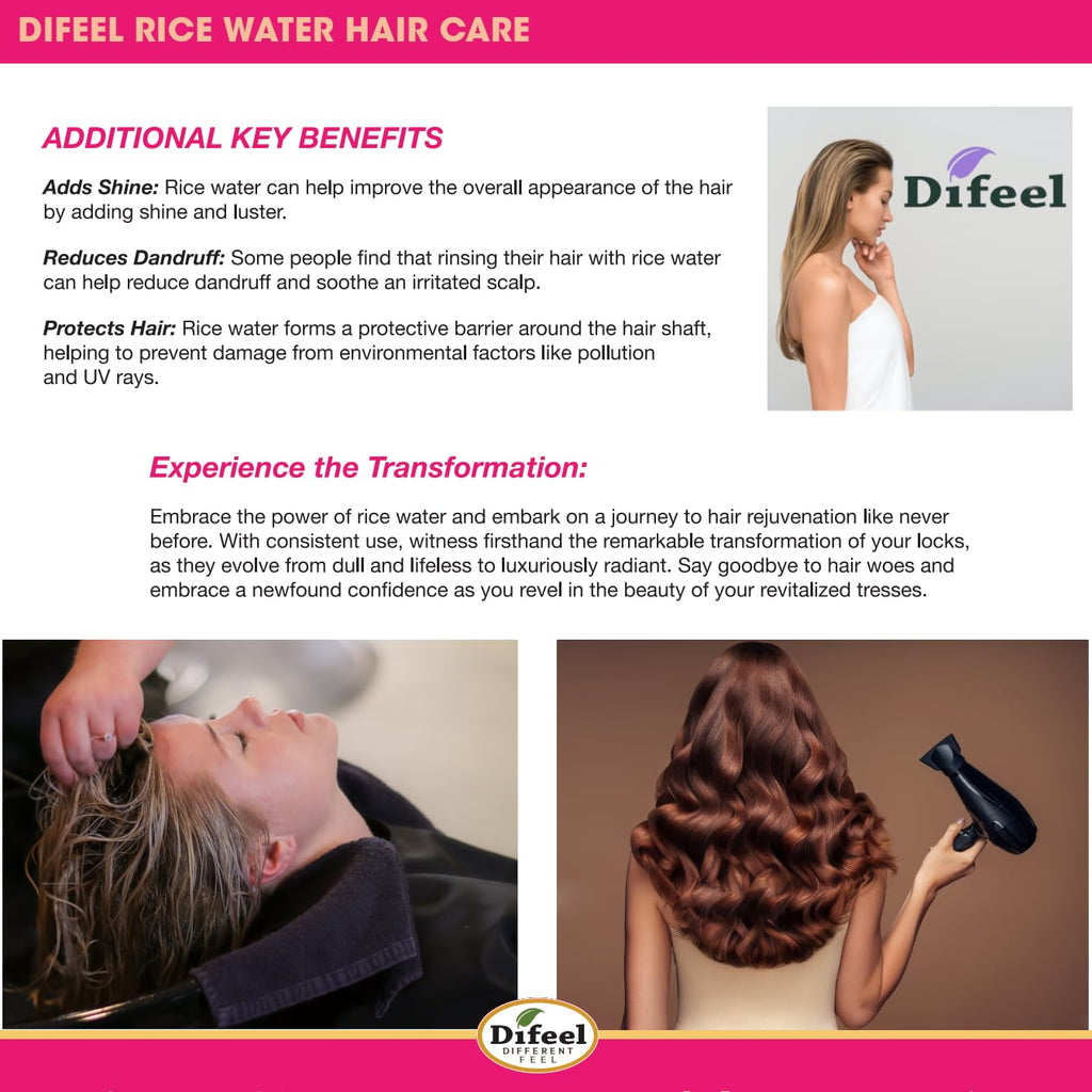 Difeel Rice Water Root Stimulator 7.1 oz – Strengthen Hair Roots