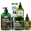 Difeel Superior Growth 4-Piece Jamaican Black Castor Set — Shampoo, Mask, Root Stimulator & Oil (12 oz / 2.5 oz)