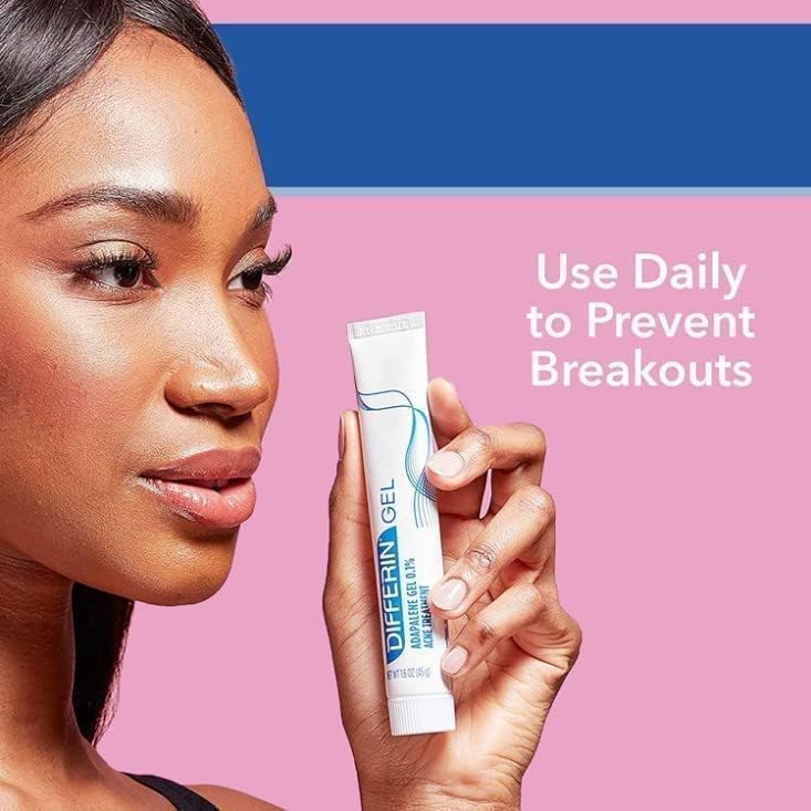 Differin Adapalene Gel 0.1% Acne Treatment — 45g x 2 (180-day supply) | Rx-Strength Retinoid
