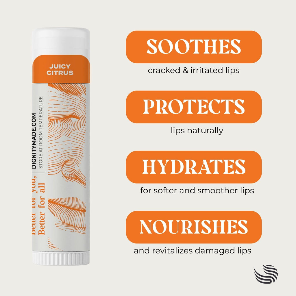 Dignity Coconuts Moisturizing Lip Balm – Fragrance-Free Vegan Set (5 x 4.4ml)