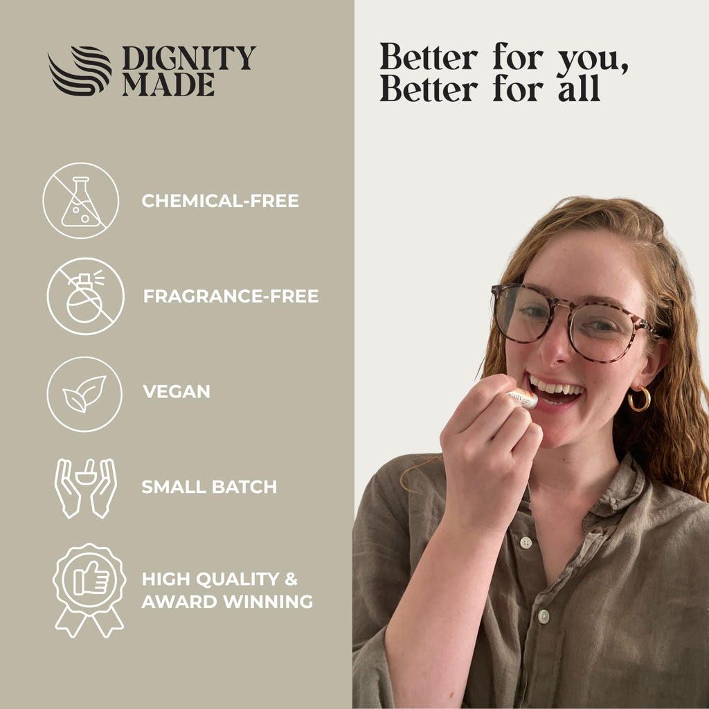 Dignity Coconuts Moisturizing Lip Balm – Fragrance-Free Vegan Set (5 x 4.4ml)