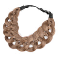 DIGUAN Hollow-Out Wide Braid Hairpiece with Thin Braid – Claybank (Wide)