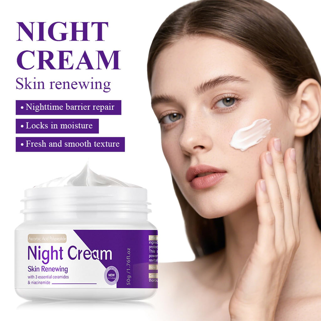 DIKAYI Skin Renewing Night Cream – Niacinamide, Peptide Complex & Hyaluronic Acid