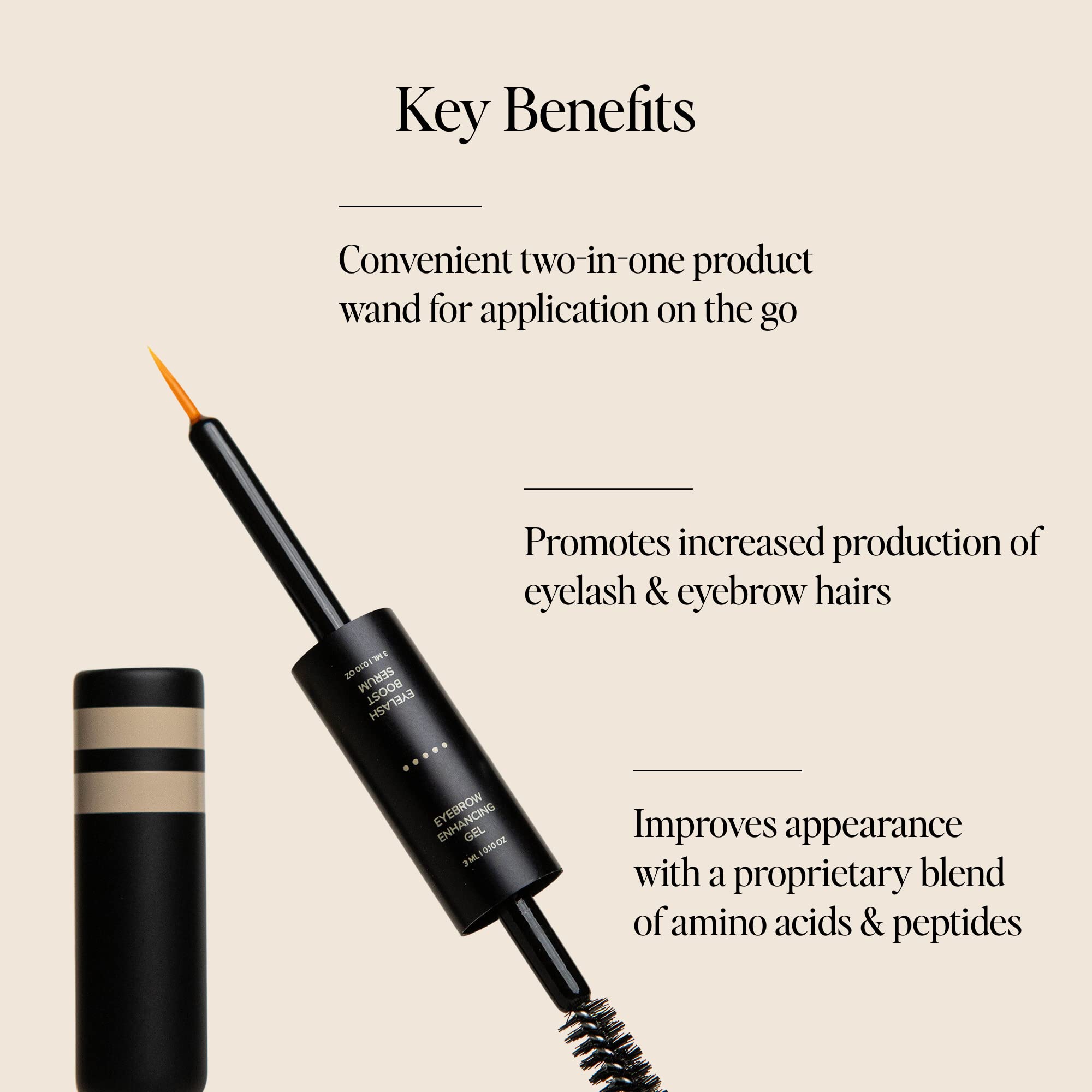 DIME Beauty Boost Duo: Travel-Size Lash Serum & Eyebrow Gel, 3 ml Each
