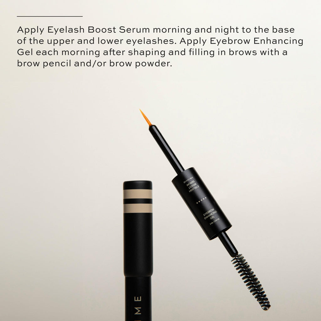DIME Beauty Boost Duo: Travel-Size Lash Serum & Eyebrow Gel, 3 ml Each