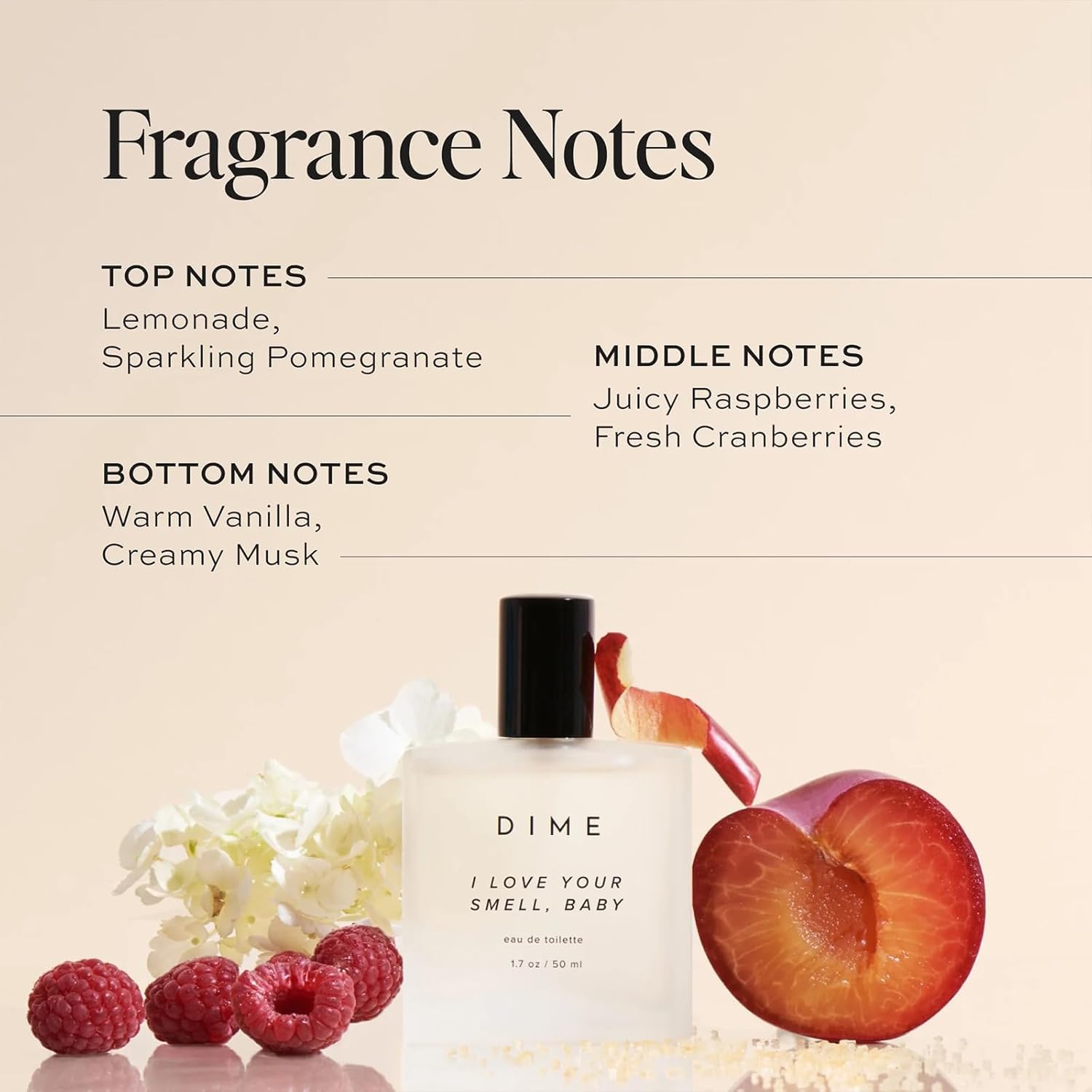 DIME Beauty Perfume I Love Your Smell, Baby – Sweet Floral EDT for Women, Clean & Hypoallergenic