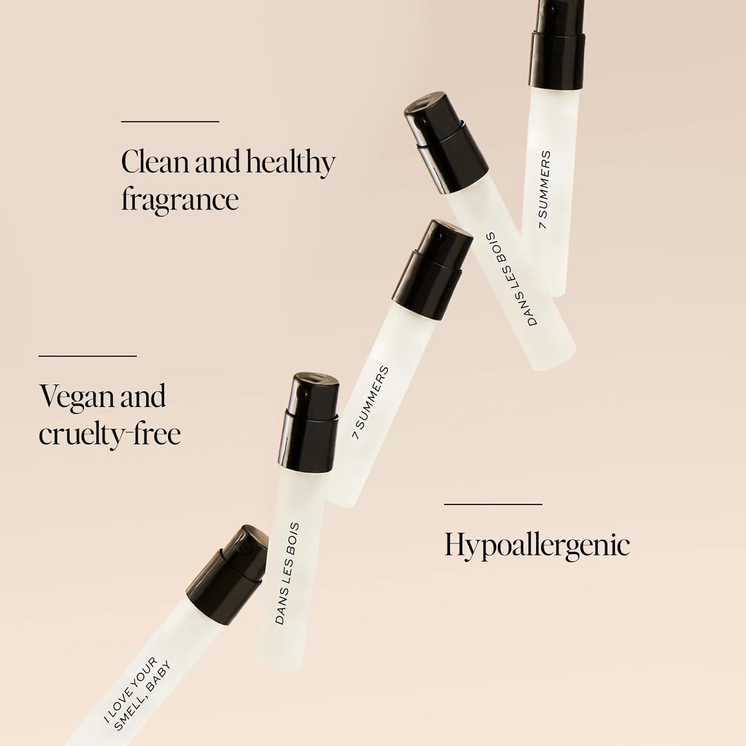 DIME Beauty Perfume Sampler — Hypoallergenic, Clean Fragrances for Women (Set of 5, 2 ml)