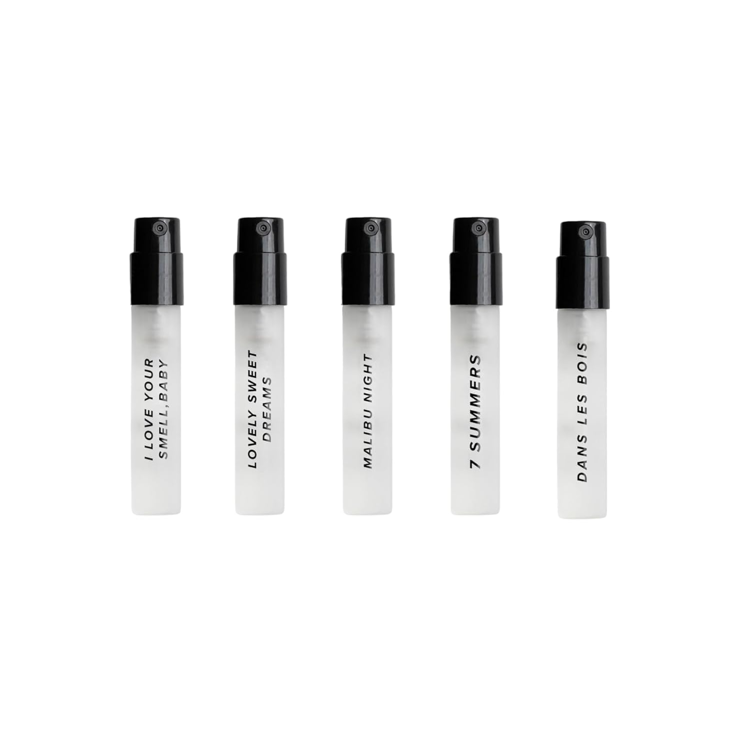 DIME Beauty Perfume Sampler — Hypoallergenic, Clean Fragrances for Women (Set of 5, 2 ml)