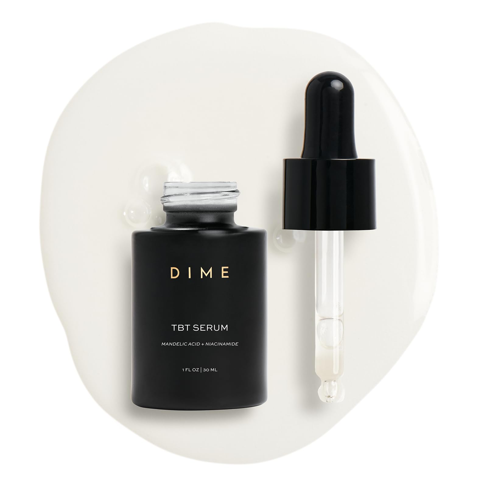 DIME Beauty TBT Serum – Hydrating Anti-Aging Serum with Niacinamide & Mandelic Acid, 1 oz