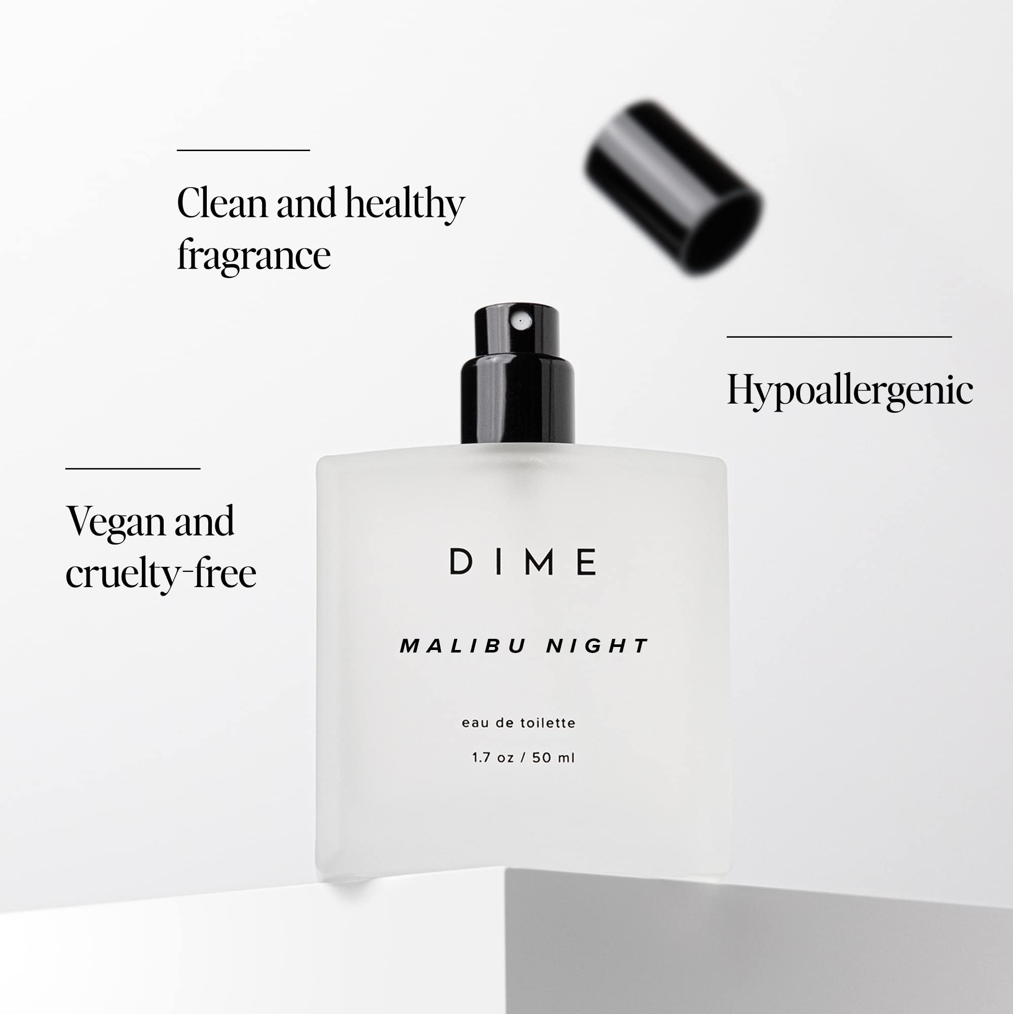 DIME Malibu Night Perfume – Light Floral Musk, Hypoallergenic Eau de Toilette for Women
