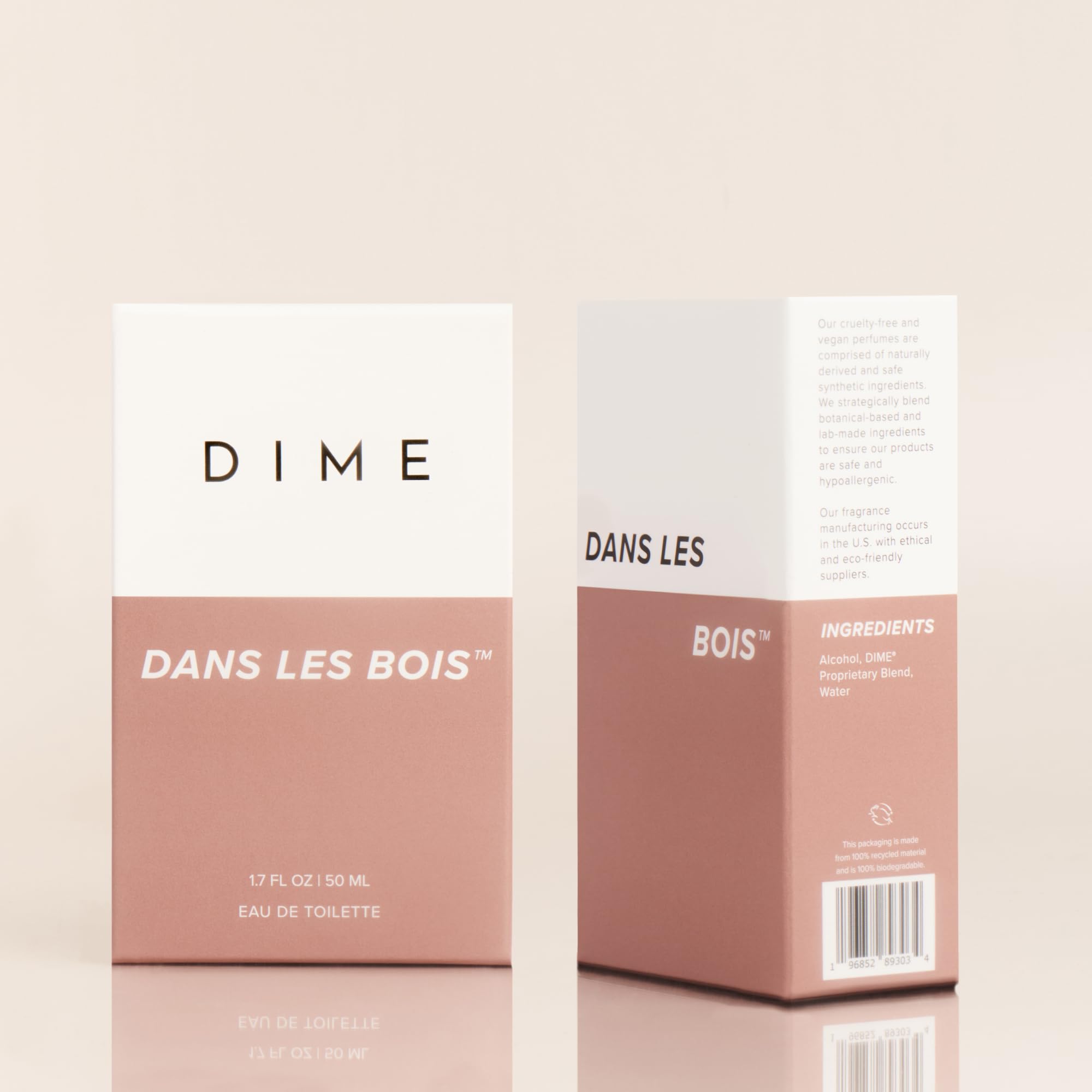 DIME Dans Les Bois Eau de Toilette for Women – Woody Floral Scent, Clean & Hypoallergenic, USA-Made (1.7 oz / 50 ml)