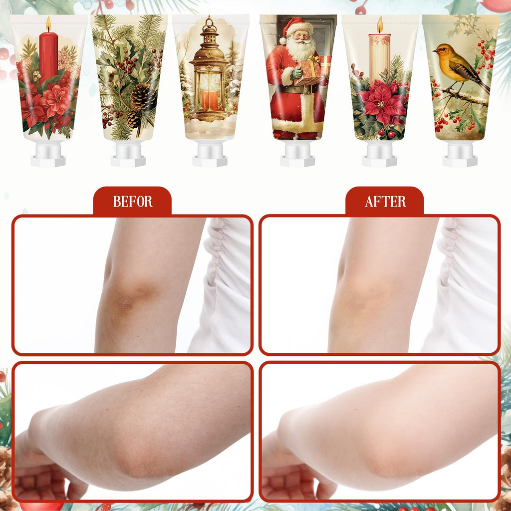 Dimsile 72-Pcs Christmas Hand Cream Set – 6 Fragrances Mini Travel-Size Lotions