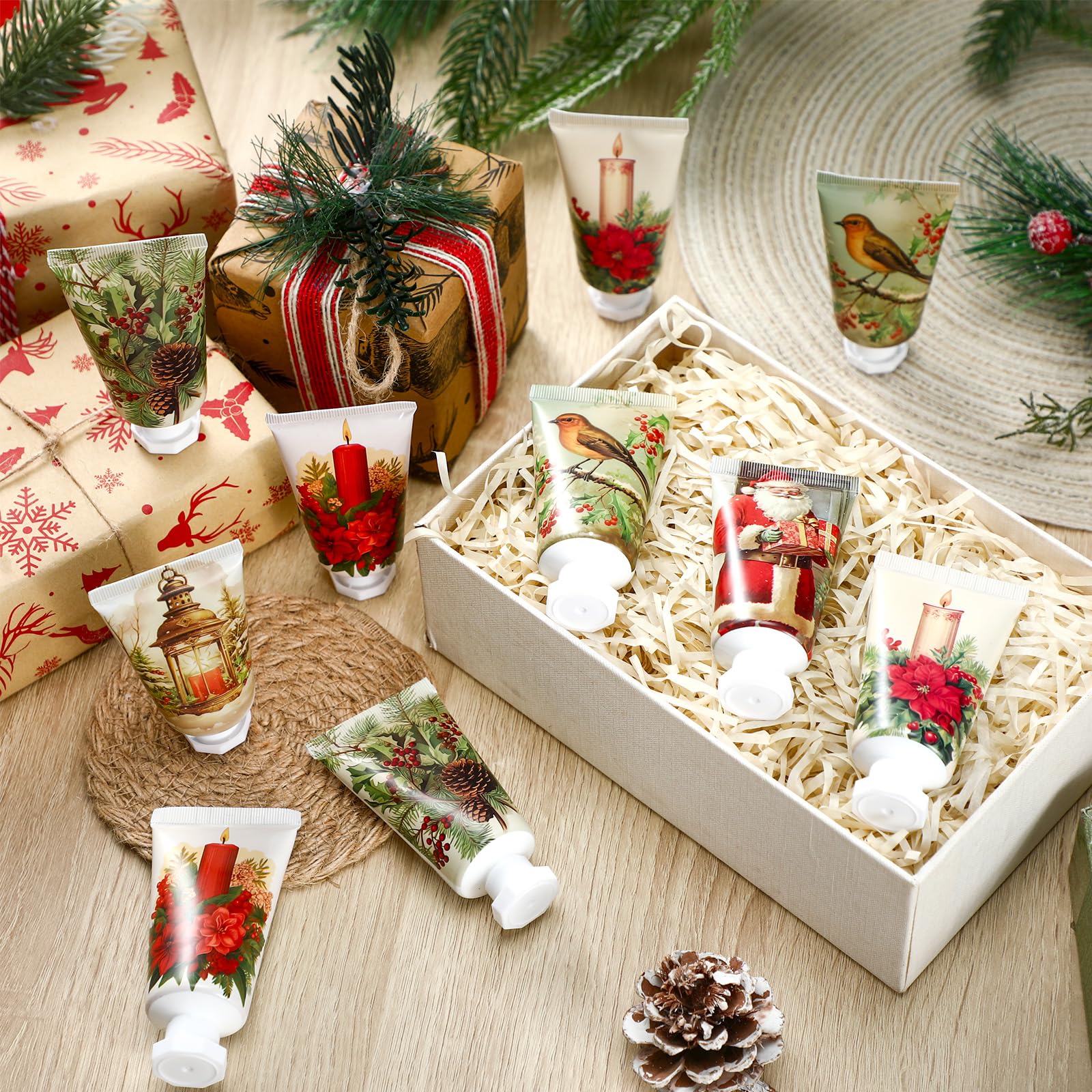 Dimsile 36-Piece Christmas Hand Cream Gift Set — Travel-Size Moisturizers