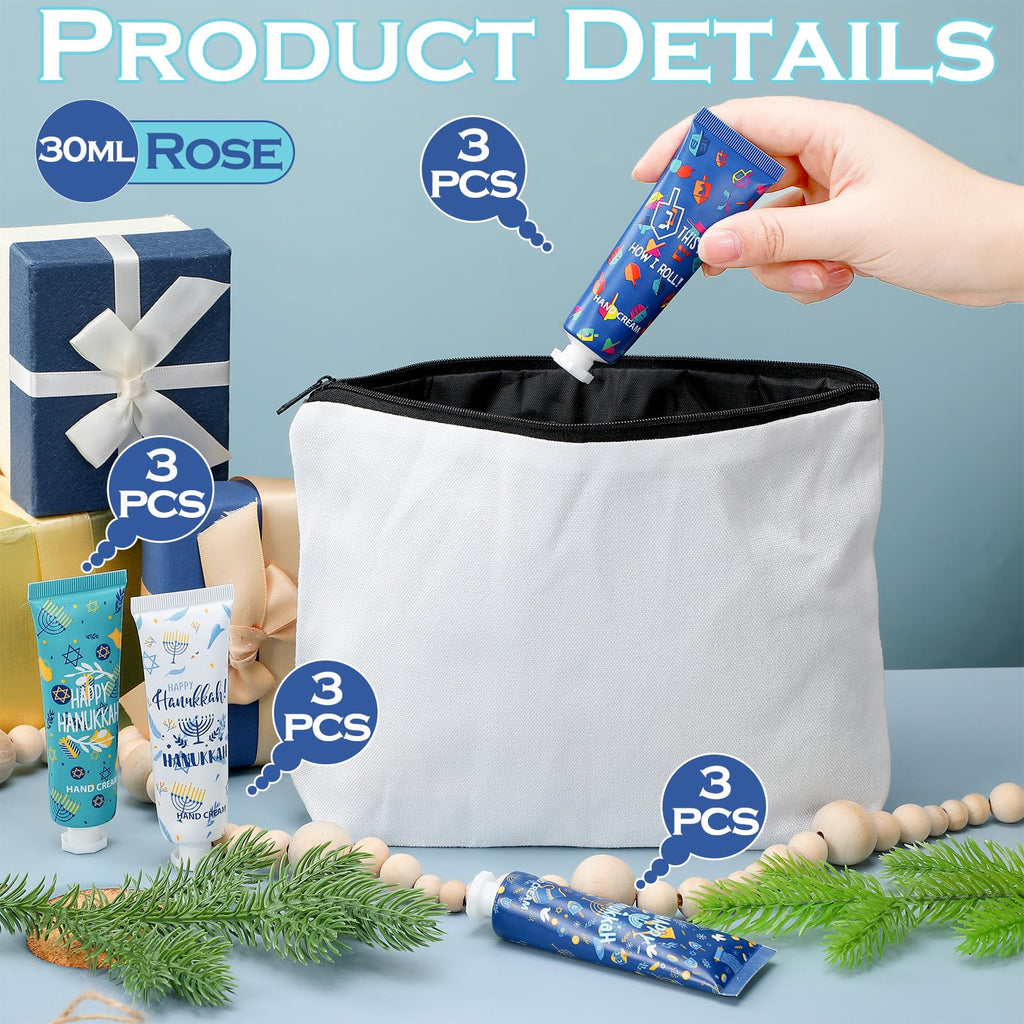Dimsile 12-Piece Jewish Themed Hand Cream Gift Set – Travel-Size Bulk Party Favors