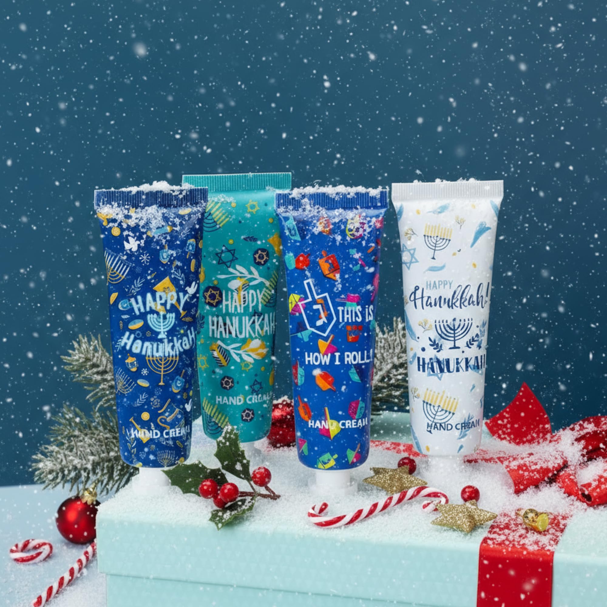 Dimsile 12-Piece Jewish Themed Hand Cream Gift Set – Travel-Size Bulk Party Favors