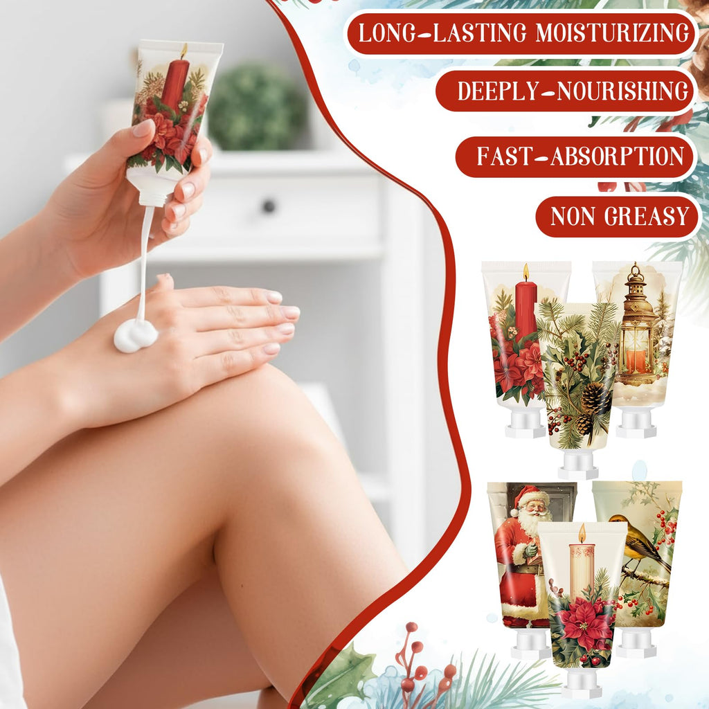 Dimsile 36-Piece Christmas Hand Cream Gift Set — Travel-Size Moisturizers