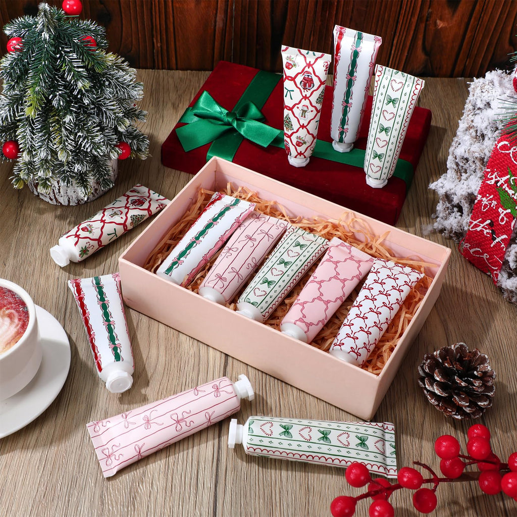 Dimsile Pink Bow Hand Cream 36-Pack – Travel-Size Moisturizers in Six Designs and Five Scents