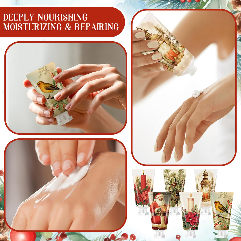 Dimsile 72-Pcs Christmas Hand Cream Set – 6 Fragrances Mini Travel-Size Lotions