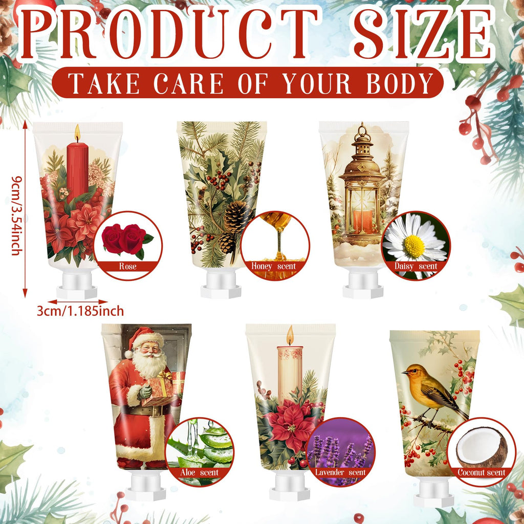Dimsile 36-Piece Christmas Hand Cream Gift Set — Travel-Size Moisturizers