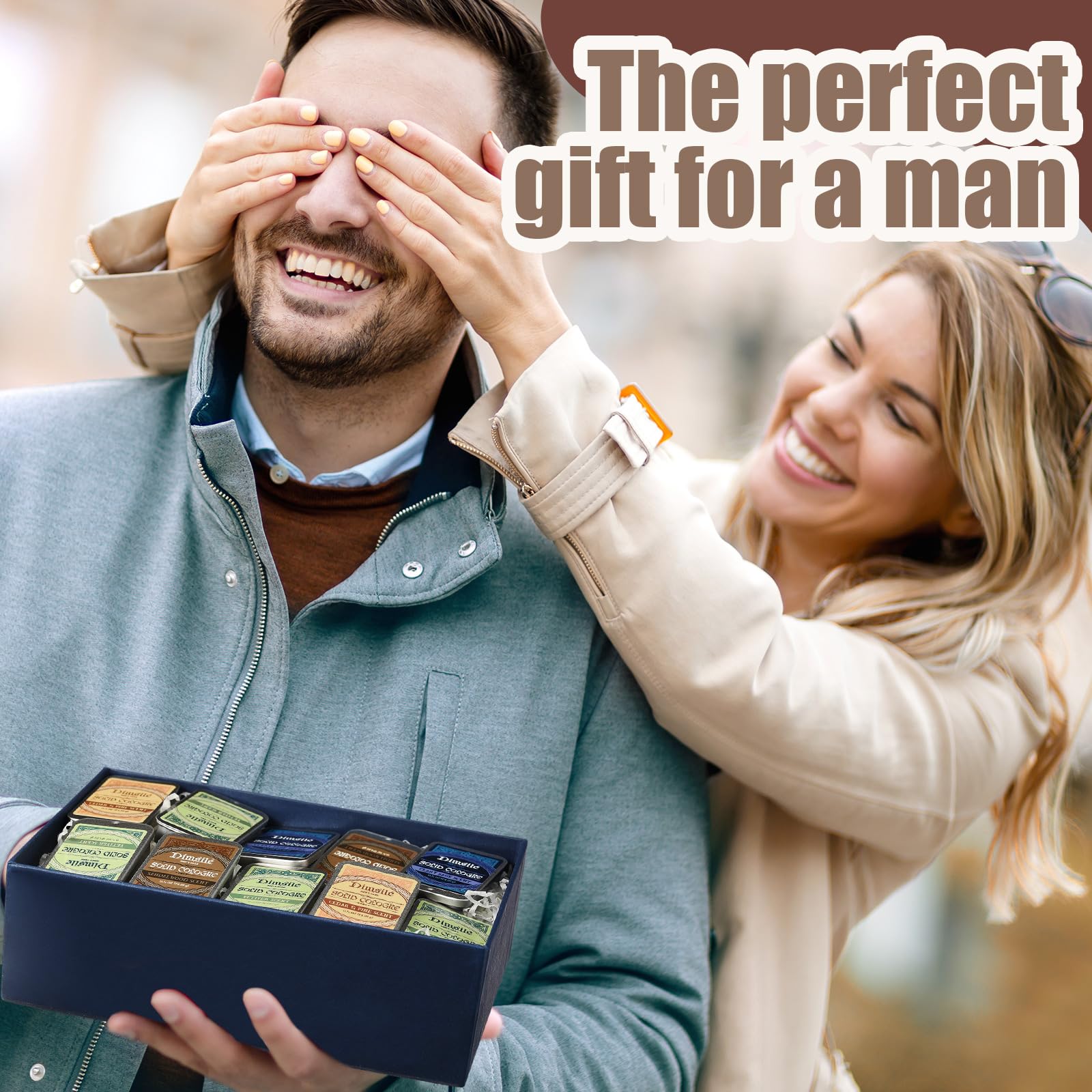 Dimsile 24-Piece Solid Cologne Gift Set – Travel-Size Men’s Fragrance Collection
