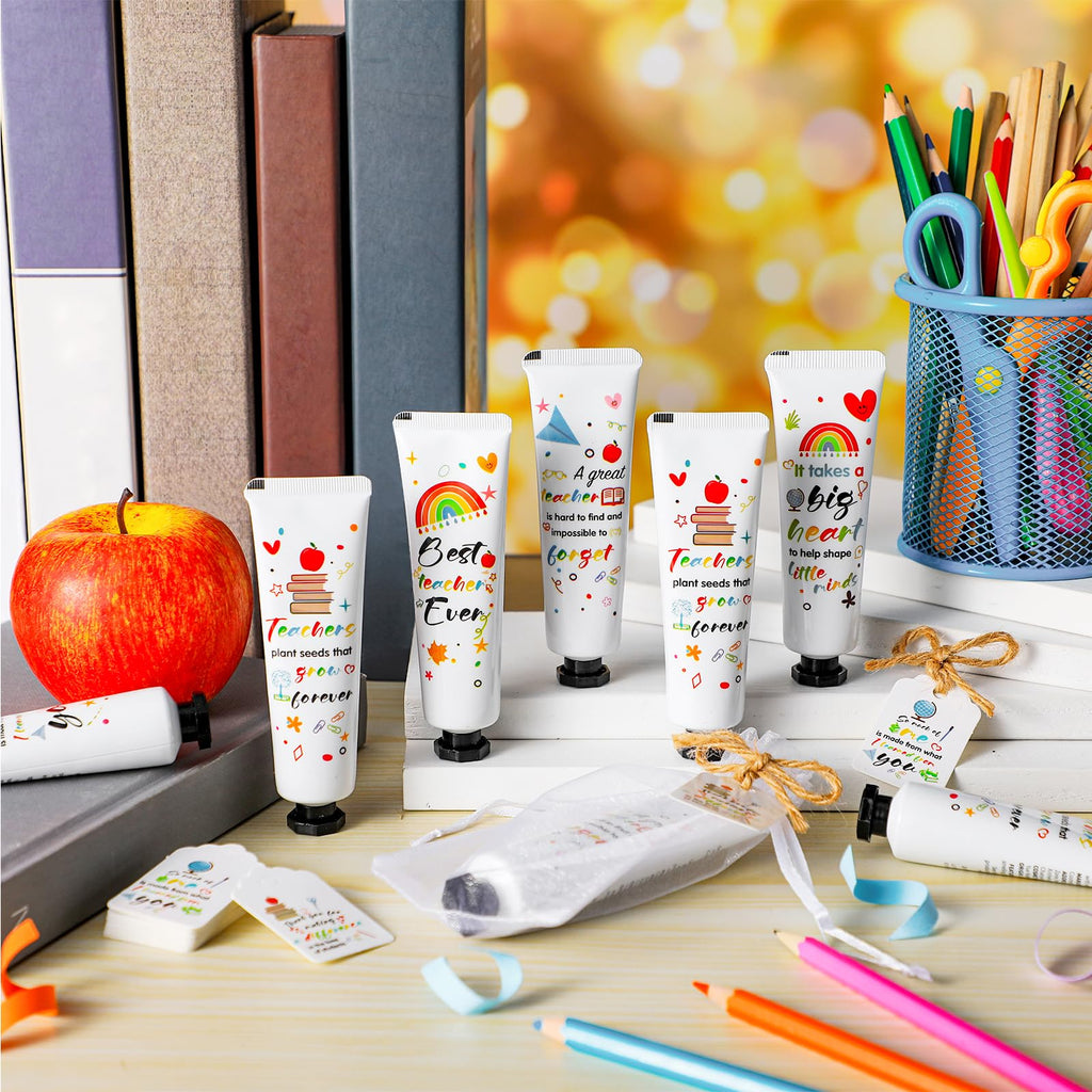Dimsile 36-Set Teacher Appreciation Hand Cream Gift Set – Travel Size with Cards & Organza Bags