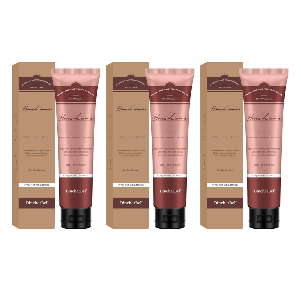 DincherBel 3 Pack Advanced Fragrance Hand Cream Gift Set – Deeply Moisturizing, Non-Greasy (75ml x 3)