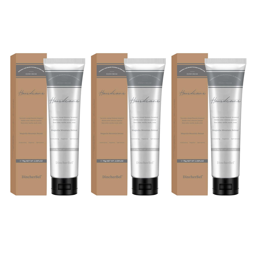 DincherBel 3-Pack Advanced Fragrance Hand Cream – Magnolia Mountain Retreat Gift Set