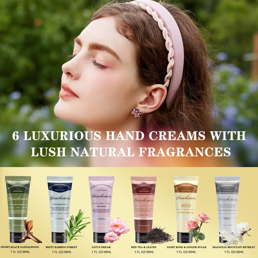 DincherBel 100-Pack Misty Bamboo Forest Hand Cream – Travel-Size Scented Hand Lotion Set (1 oz / 30 ml)