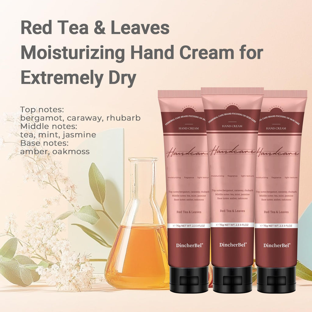 DincherBel 3 Pack Advanced Fragrance Hand Cream Gift Set – Deeply Moisturizing, Non-Greasy (75ml x 3)