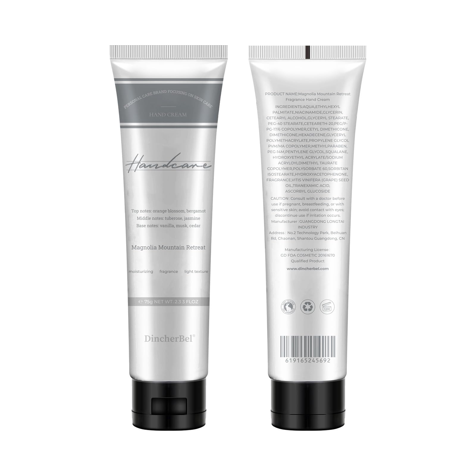 DincherBel 3-Pack Advanced Fragrance Hand Cream – Magnolia Mountain Retreat Gift Set